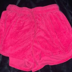 Pink high waisted shorts